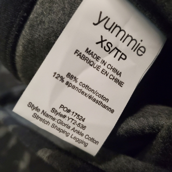 NWT Yummie Gloria Ankle Cotton Stretch Shaping Leggings Camoprint Size XS - Picture 7 of 7